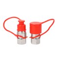 thumbnail image 1 of Quick Connect Couplers, Hydraulic Quick Coupling 2PCS Sleeve Locking Dust Proof Caps  for Skip Steer Loader, 1 of 7