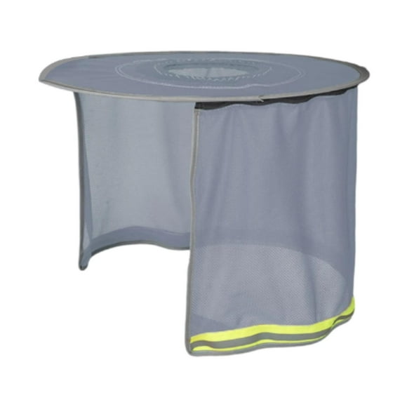 Parasol para cascos de seguridad, protector para cabeza, parasol para trabajadores de obras públicas, protector reflectante para el cuello. gris