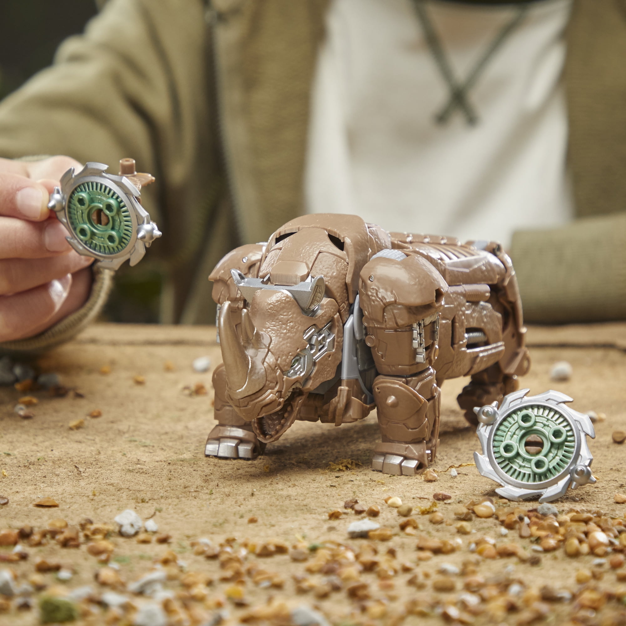 Transformers Rise of the Beasts Rhinox Kids Toy Action Figures, Plastic Multicolor, 0.77 lb