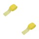 thumbnail image 2 of Bewildely Decoración de encaje guipur para proyectos de bricolaje versátiles y cinta de encaje de ganchillo blanca rentable amarillo limón Limon amarillo 2Conjunto, 2 of 6