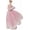 Pink-flower, variant on Leaf Angel Fairy Statue - Rustic Resin Garden Decor for Outdoor or Indoor Use, 8.5 x 5.25 x 12 Inch Figurine Gift