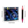 thumbnail image 3 of C Plastic Dual Tip Two Color Glitter Marker Pen With Fine Point For Art Planner Coloring 0.4Oz 6.1X0.47 Inches, 3 of 6