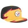 thumbnail image 3 of Men's New Era  Black/Gold Pittsburgh Steelers Break 59FIFTY Fitted Hat, 3 of 5