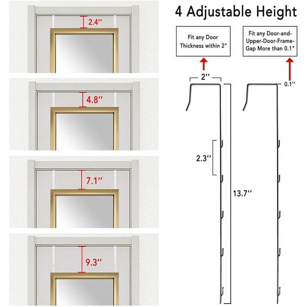 18"x51" Rectangle Floor Length Mirror PS Frame Hanging Mirror for Door or Wall Champagne
