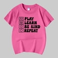 thumbnail image 2 of Gubotare Baby Girls Summer T-Shirt Baby Girls' and Toddler Short Sleeve Everyday T Shirts 3T 4T (Dark Purple,3-4 Years), 2 of 4