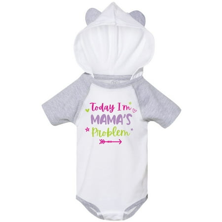 

Inktastic Child Funny Today Im Mamas Problem Gift Baby Girl Bodysuit