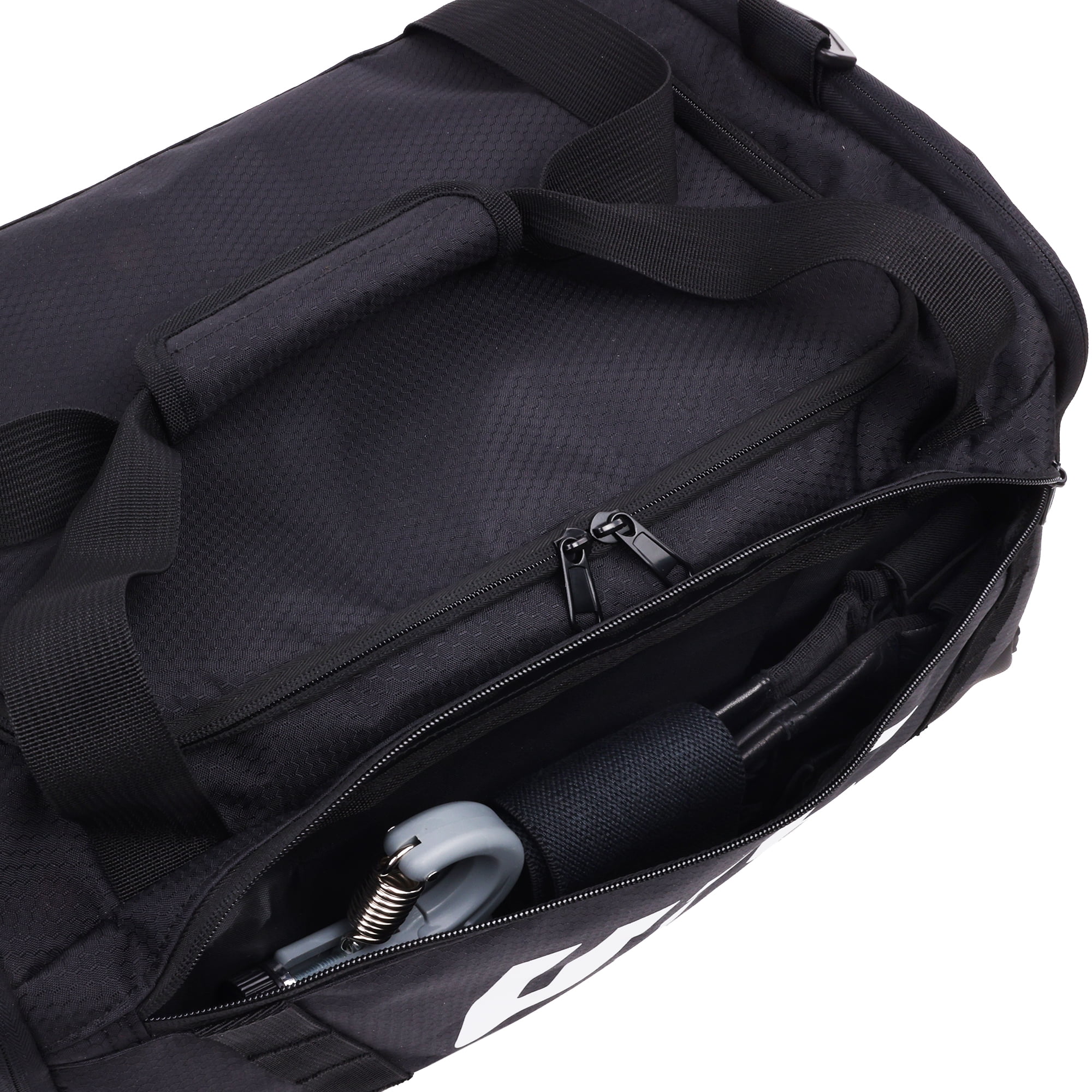 UFC Gym Bag, 18 Inch Carry On Medium Travel Duffel Bag for Men and Women, Shoe Compartment, MMA Workout Equipment and Sports Accessories, Black