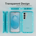 thumbnail image 6 of For Samsung Galaxy S24 Plus Case, Heavy Duty Shockproof Protection Phone Cases, Anti-Drop, Dual Layer Transparent Protective Cover Compatible with Samsung Galaxy S24 Plus 6.7 inch, Crystal Blue, 6 of 6