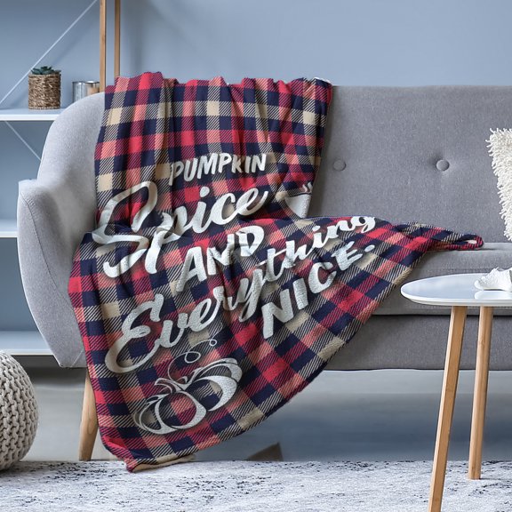 Ashton Super Soft Pumpkin Spice Plush Throw 40" X 57"