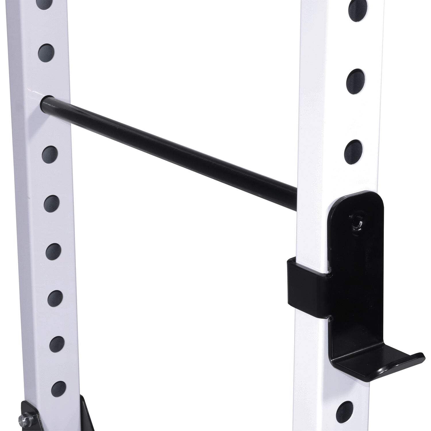 Deltech Fitness Power Rack with Lat Attachment Model #DF825L, Powder Coated Steel
