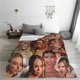 thumbnail image 5 of Manta de viaje de felpa suave de Sydney Sweeney para dormitorio, sala de estar, sofá, oficina, regalo para todas las estaciones para mujeres, hombres, niñas y niños, 5 of 7
