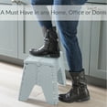thumbnail image 4 of Simplify 12" Plastic Folding 1 Step Stool in Gray, 4 of 8