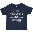 thumbnail image 3 of Inktastic Great Grandmas Favorite Heart Great Grandchild Boys or Girls Baby T-Shirt, 3 of 5