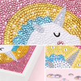 thumbnail image 4 of Kits de pintura de diamantes por números, ciervo, unicornio, búho, diamantes de imitación de cristal, pinturas bordadas, imágenes, manualidades artísticas para niños, 4 of 5