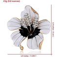 thumbnail image 5 of Pin de solapa esmaltado a la moda, broche de flor de lirio, broches y alfileres para mujer, llanto, 5 of 5