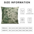 thumbnail image 5 of Qinduosi French Country Pillow CoversVintage Toile Green Cottage Outdoor Decorative Throw Pillow Covers Rustic Farmhouse Pillowcases square Cushion Covers for Couch Home Decor White, 5 of 5