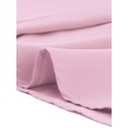 thumbnail image 5 of Agnes Orinda Women's Plus Size Chiffon Top Notched V Neck Puff Short Sleeve Casual Solid Blouse 4X Pink, 5 of 6