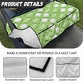 thumbnail image 6 of Whosucclay Golf Pattern Golf Cart Seat Blanket, 4 Pockets Thick 4 Front Pockets Golf Cart Seat Blanket Towel for Yamaha EZGO Club Car, 52.36" x 32.28", 6 of 7