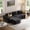 Black, variant on Vabches 108" Convertible Sectional Sofa Couch, Modular L-Shaped Small Sofa Bed Sectional Couch for Living Room, Apartment