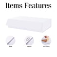 thumbnail image 3 of PKGSMART Extra Large Gift Box for Mothers Day 17x11x4 inch, White Gift Box with Magnetic Closure Lid for Clothes, Sturdy Shirt Box (Matte), 3 of 6
