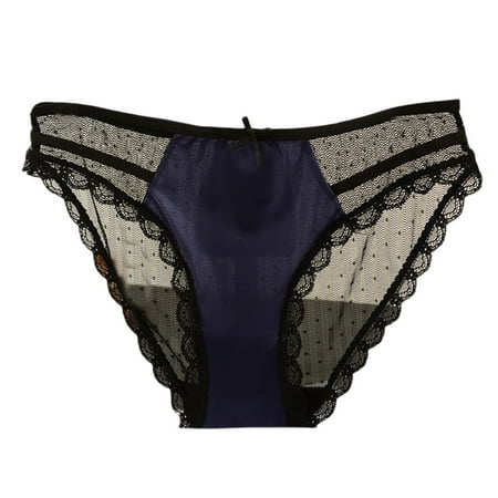 

Women Underwear Brief Personality Multi-Color Lace Hollow Out