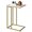 Square Gold, variant on VFDTBUHN C Shaped End Small Side Tables for Sofa Bed Couch Tables That Slide Under Drink Snack for Living Room Bedroom Small Space Wood Top and Gold Metal Frame