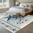 thumbnail image 4 of Large Area Rugs for Living Room Bedroom, Texas Star Blue 5'x8' Rug Washable Carpet Runner Indoor Outdoor, Farmhouse Country Branches Wooden Grain Non Slip Floor Mats Rug for Kitchen, Bathroom, 4 of 8