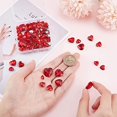 thumbnail image 3 of 78 Pcs Strass Pointus 6 Tailles Strass en Verre Gemmes Forme Cœur Rouge Bijoux en Cristal Embellissements, 3 of 9