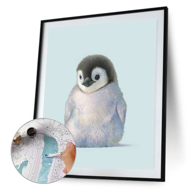Cuadros Decorativos Kit de pintura por números DIY pingüino mano aceite arte imagen artesanía decoración del hogar (B2167) Ndcxsfigh Nuevos Originales
