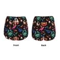 thumbnail image 5 of Lsque Animals Under Water Printed Women's Running Shorts with Liner Pockets,Elastic Quick Dry Workout Athletic Gym Yoga Shorts,Womens High Waist Shorts-XX-Large, 5 of 9