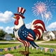 thumbnail image 3 of Metal Rooster Porch Decor Statues Decor Hand Crafts Ornament, 3 of 7