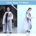 thumbnail image 5 of Poncho de lluvia de 2 piezas, poncho reutilizable de material EVA, poncho de lluvia para mujeres y hombres, perfecto para campamentos, festivales y caminatas, blanco, talla única, 5 of 5