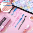 thumbnail image 3 of 6Pcs Eyebrow Razor Mini Eyebrow Razor Trimmer Female Face Shaver Lip Hair Remover with Precision Cover Small Shaver for Women Makeup Face Care Tools(Blue, Pink, Black), 3 of 6