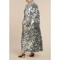 thumbnail image 2 of ELOQUII Women's Plus Size Sequin Shirt Dress, 2 of 2
