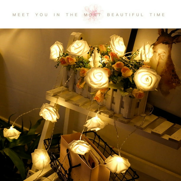 Luz decorativa para festivales, cadena de luces LED, cadena decorativa de imitación, luces de cadena, rendimiento confiable