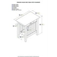 thumbnail image 5 of AFI Table d'Appoint en Bois Massif Style Mi-Siècle avec Chargeur USB en Espresso, 5 of 5