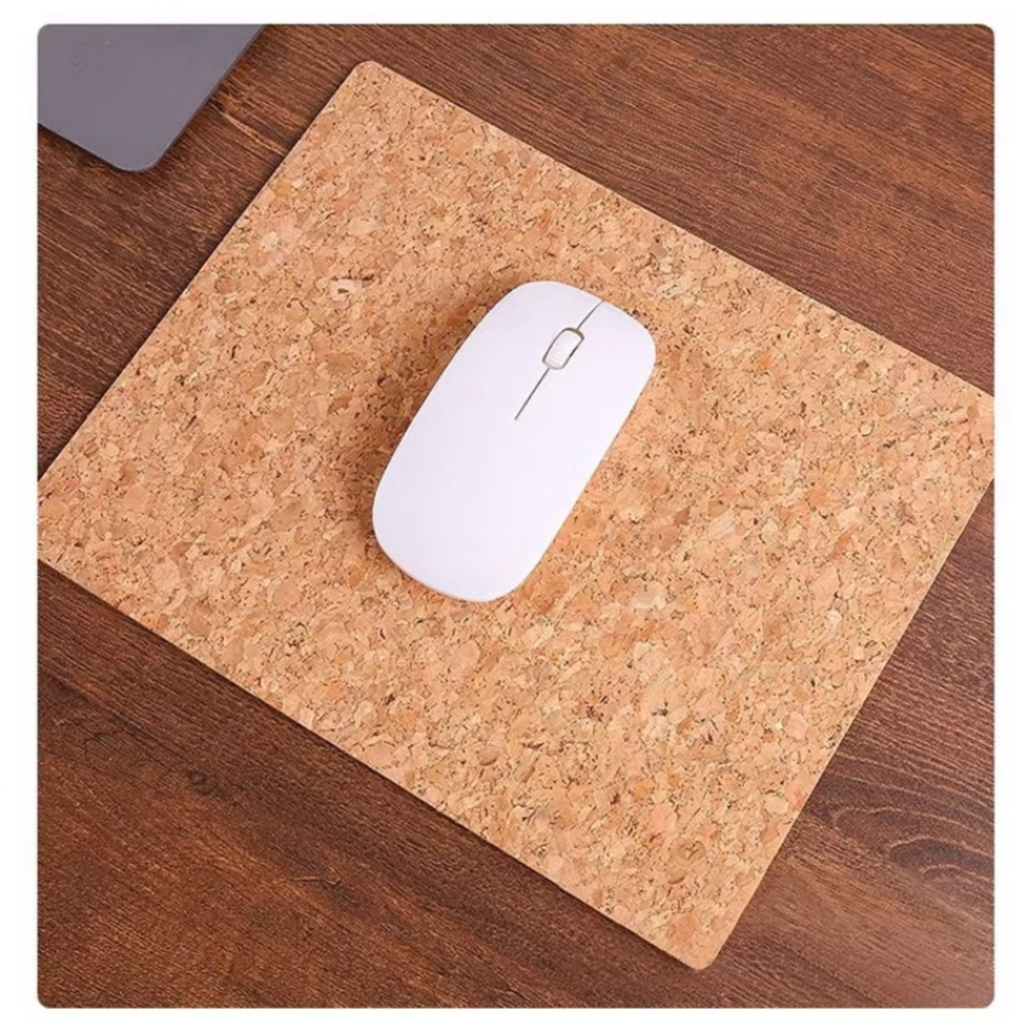 Natural Cork Desk Mat, Oversized Mouse Pad & Keyboard Pad, Eco-Friendly Writing Surface for Office Desk, Large Non-Slip Desk Pad