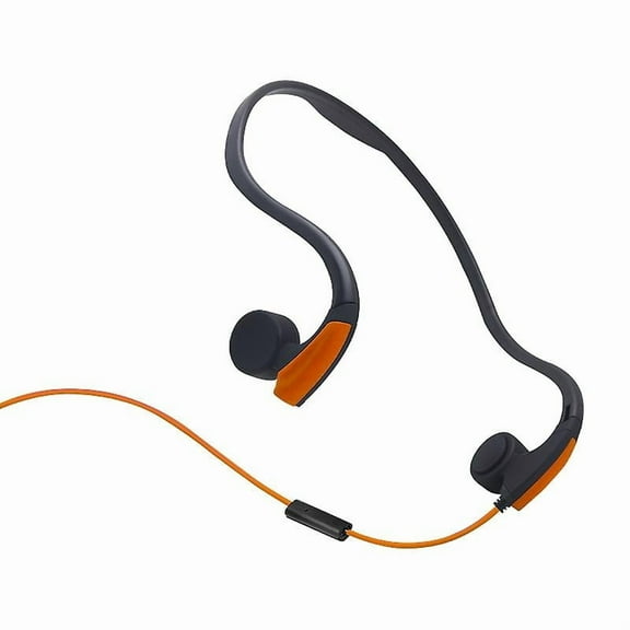 Back-hook wire-controlled bone conduction earphones