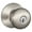 Satin Silver, variant on Schlage F80-Ply Plymouth Storeroom Door Knob Set - Black