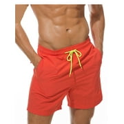 Shorts de bain pour hommes Summer Beach Wear Surfboard Multi Pocket Shim Shorts Plain Mesh Lining Quick Dry Big Size