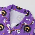 thumbnail image 5 of DHFJKG Halloween Pajamas For Women Set Short Sleeve Sleepwear Pumpkin Ghost Button Down 2 Piece Pjs, 5 of 7