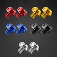 thumbnail image 4 of SPRING 1Pair Hole Plugs Screw Cap Motorcycle Rearview Mirror Holder Anti-rust Screw Mirror Hole Plug Multi-purpose Color Bolt 10mm Black, 4 of 9
