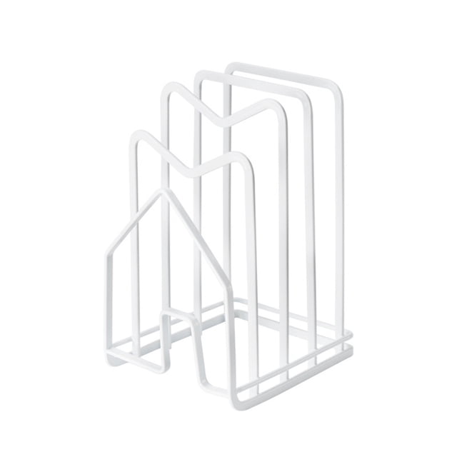 CAROOTU Kitchen Countertop Cutting Board Rack Chopping Board Organizer Stand Holder Pots Pan Lids Rack Organizer