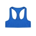 thumbnail image 6 of Fldy Men's Sleeveless Y Back Muscle Half Tank Top Vest Tee T-shirts Clubwear Stage Costume Crop Tops Blue XL, 6 of 7