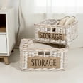 thumbnail image 5 of happimess Reed Southwestern Hand-Woven Rattan Nesting Baskets with Handles, White Wash/Kubu Gray (Set of 2), BSK1005A-2SET, 5 of 11