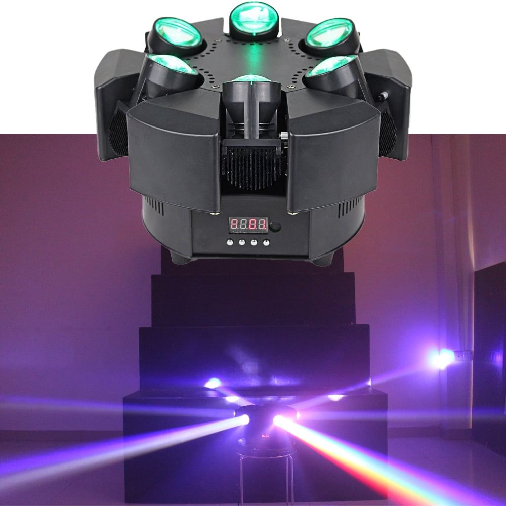 6 Head Smart Beam Moving Head Light RGBW 6X10W DMX Stage Lighting Music Party Disco Dj Led Professional Light 1pcs/pack