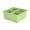 Green_4 squares, variant on Stackable Large Maker Silicones Tray Freezers Safe Flexible Ice For Refrigerator Space Saving Storage