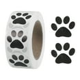 thumbnail image 1 of Etiquetas de huellas de patas de perro Uxcell de 1 pulgada, 1 rollo, adhesivas, para tarjetas de saludo, bolsas de regalo, 500 unidades/rollo, 1 of 7