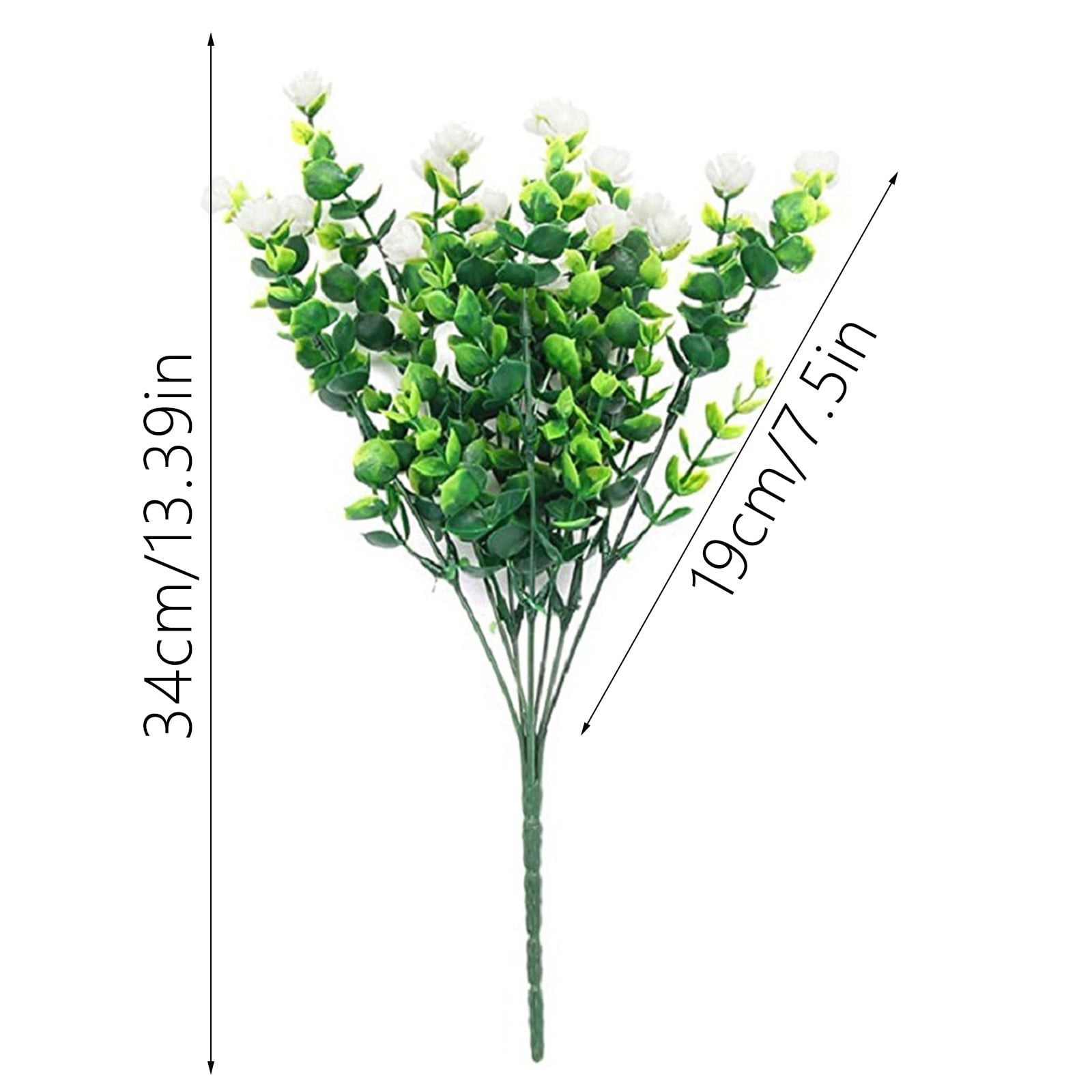 20 Bundles Artificial Flowers Outdoor, Faux Fake Flowers Plastic Floral Plants Spring Summer Decoration for for Spring Summer Garden Porch Window Patio Garden Decor, Multicolor