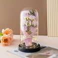 thumbnail image 2 of Valentines Day Gifts For Girlfriend & Wife, Girlfriend Presents,Cool Gifts To Get Your Girlfriend,Preserved Rose Night Light in Glass/ Dome,Valentine's Day Decorations, 2 of 4